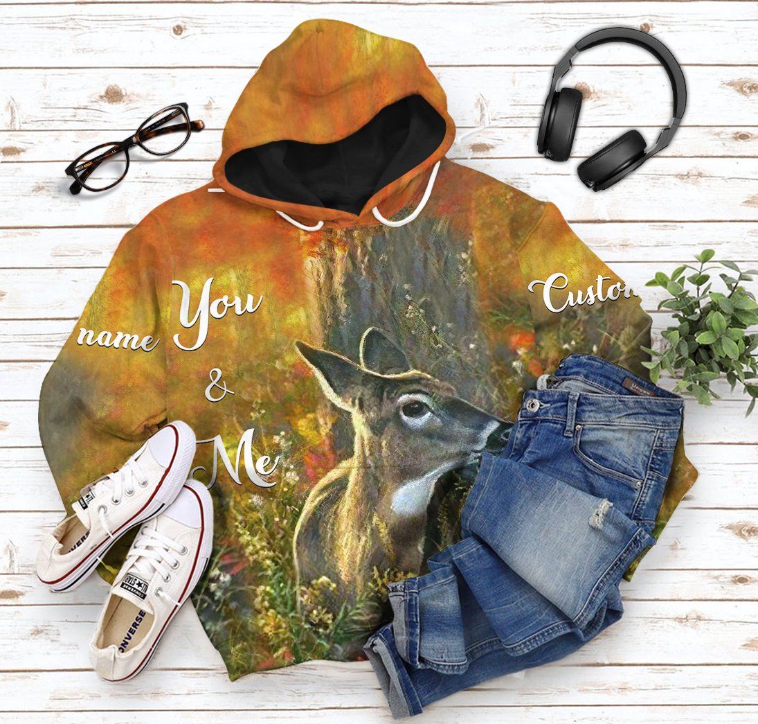 Gearhuman 3D This Is Us Deer Tshirt Hoodie Apparel GB11014 3D Apparel