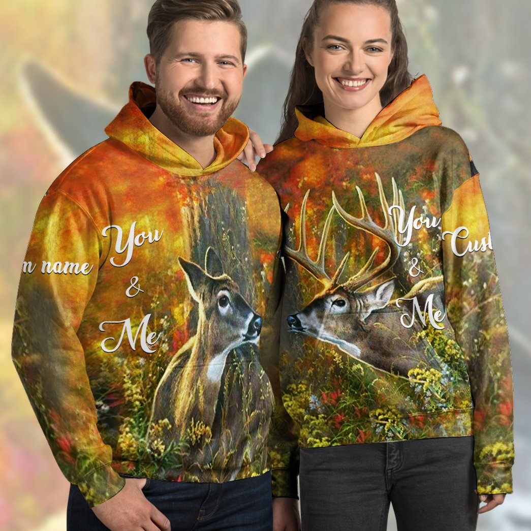 Gearhuman 3D This Is Us Deer Tshirt Hoodie Apparel GB11014 3D Apparel