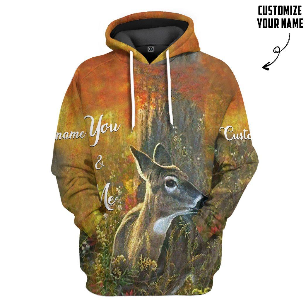 Gearhuman 3D This Is Us Deer Tshirt Hoodie Apparel GB11014 3D Apparel