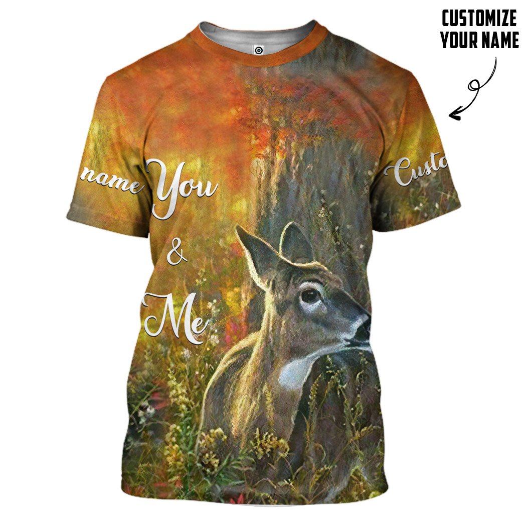 Gearhuman 3D This Is Us Deer Tshirt Hoodie Apparel GB11014 3D Apparel