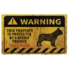 Gearhuman 3D This Property Is Protected By A Highly Trained French Bulldog Doormat ZK0306216 Doormat Doormat S(15,8inchx23,6inch)