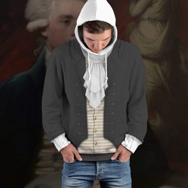 Gearhuman 3D Thomas Jefferson Custom Hoodie Apparel GV270712 3D Custom Fleece Hoodies
