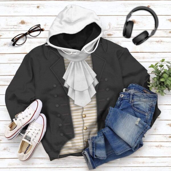 Gearhuman 3D Thomas Jefferson Custom Hoodie Apparel GV270712 3D Custom Fleece Hoodies