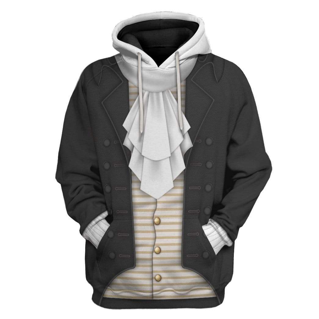 Gearhuman 3D Thomas Jefferson Custom Hoodie Apparel GV270712 3D Custom Fleece Hoodies Hoodie S