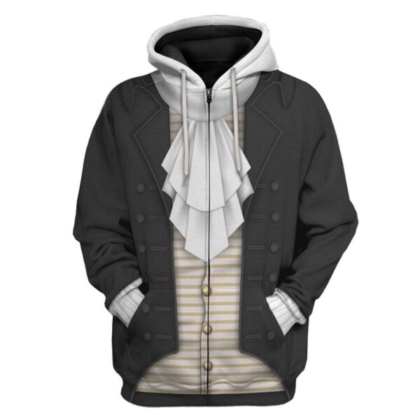 Gearhuman 3D Thomas Jefferson Custom Hoodie Apparel GV270712 3D Custom Fleece Hoodies Zip Hoodie S