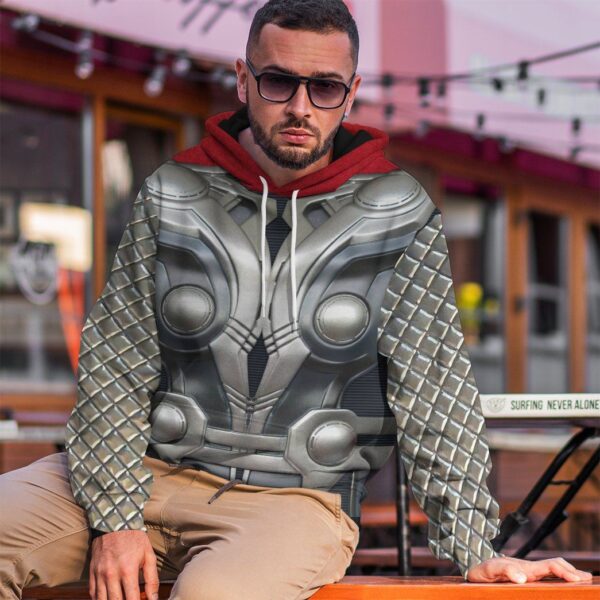 Gearhuman 3D Thor Odinson Custom Hoodie Apparel GW11093 3D Custom Fleece Hoodies