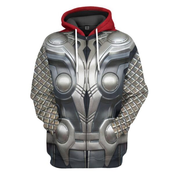 Gearhuman 3D Thor Odinson Custom Hoodie Apparel GW11093 3D Custom Fleece Hoodies Zip Hoodie S