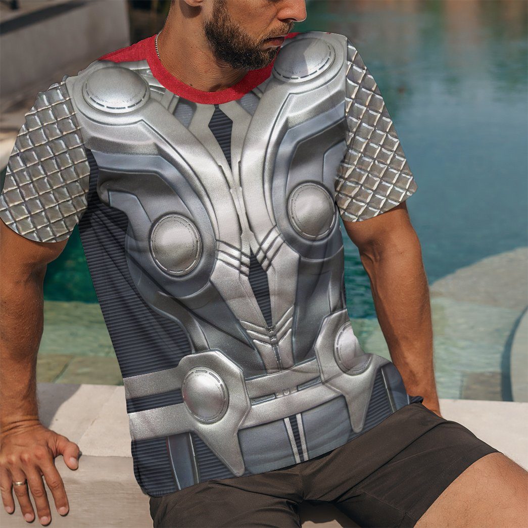 Gearhuman 3D Thor Odinson Custom Tshirt Apparel GW11093 3D T-shirt