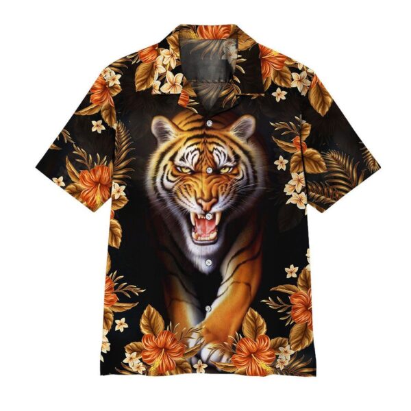 Gearhuman 3D Tiger Hawaii Shirt ZK1106211 Hawai Shirt Short Sleeve Shirt S 