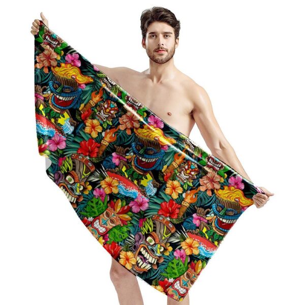 Gearhuman 3D Tiki Tiki Awesome Beach Towel ZK3105218 Towel 