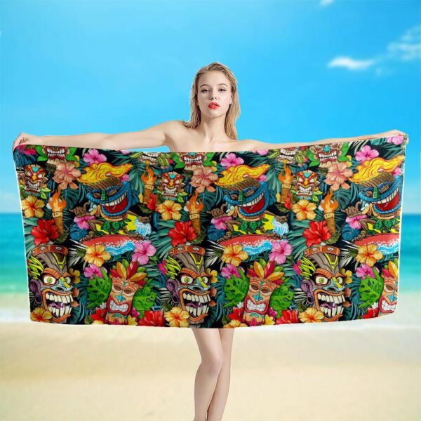 Gearhuman 3D Tiki Tiki Awesome Beach Towel ZK3105218 Towel 