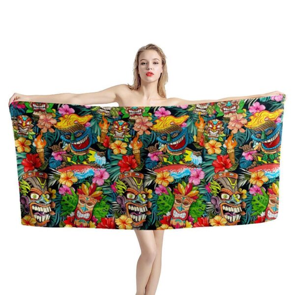 Gearhuman 3D Tiki Tiki Awesome Beach Towel ZK3105218 Towel 