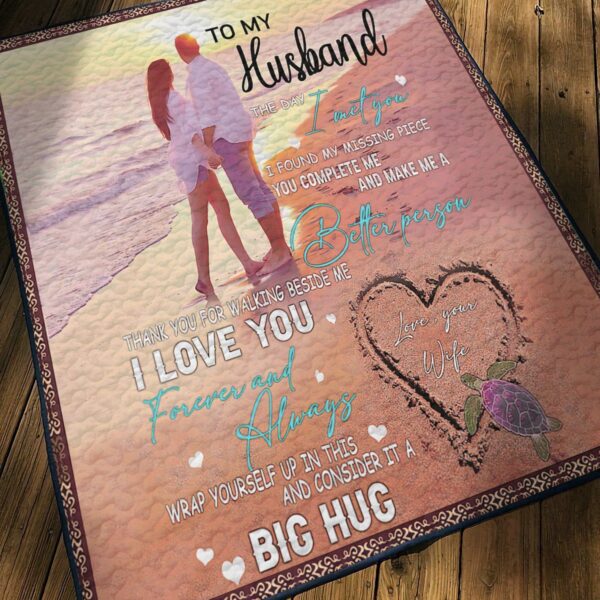 Gearhuman 3D To My Husband Quilt GK13019 Quilt