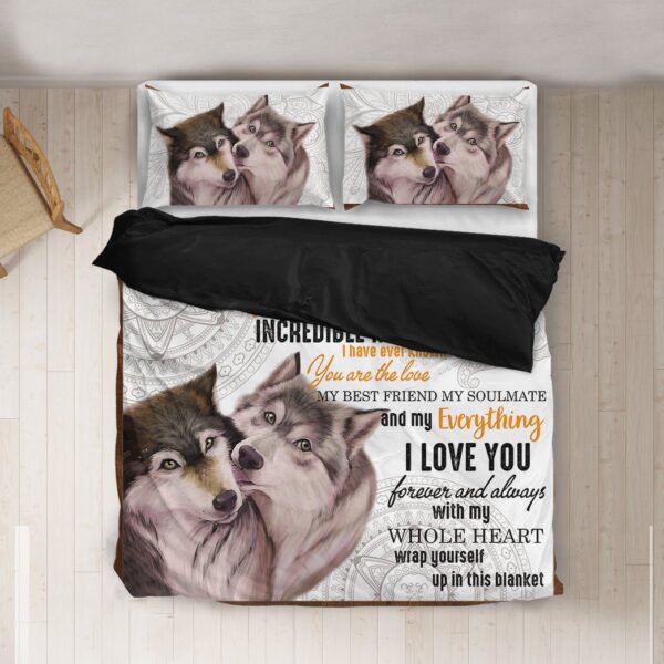 Gearhuman 3D To My Husband Wolf Custom Bedding Set GB14015 Bedding Set 