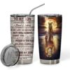Gearhuman 3D To My Son Lion Reflection Custom Tumbler GB27018 Tumbler
