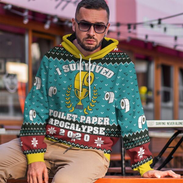 Gearhuman 3D Toilet Paper Apocalypse Custom Tshirt Hoodie Apparel CW271016 3D Apparel 