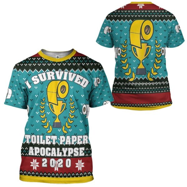Gearhuman 3D Toilet Paper Apocalypse Custom Tshirt Hoodie Apparel CW271016 3D Apparel 