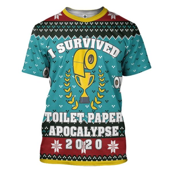 Gearhuman 3D Toilet Paper Apocalypse Custom Tshirt Hoodie Apparel CW271016 3D Apparel T-Shirt S 