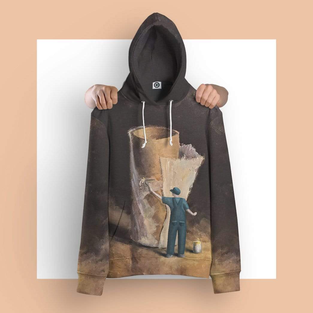 Gearhuman 3D Toilet Paper Battlescars Custom Fleece Hoodie Apparel GW13044 3D Custom Fleece Hoodies