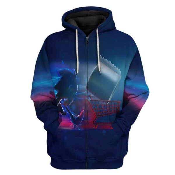 Gearhuman 3D Toilet Paper Gotta Go Fast Custom Fleece Hoodie Apparel GA16033 3D Custom Fleece Hoodies Zip Hoodie S