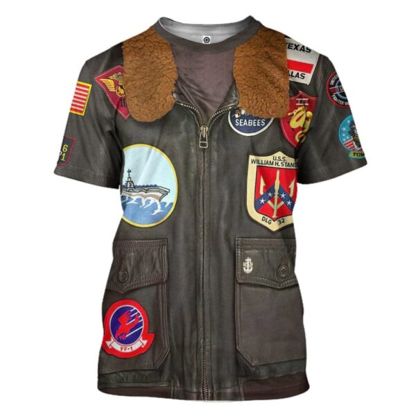 Gearhuman 3D Top Gun Maverick Custom Tshirt Apparel GN16094 3D T-shirt T-Shirt S 