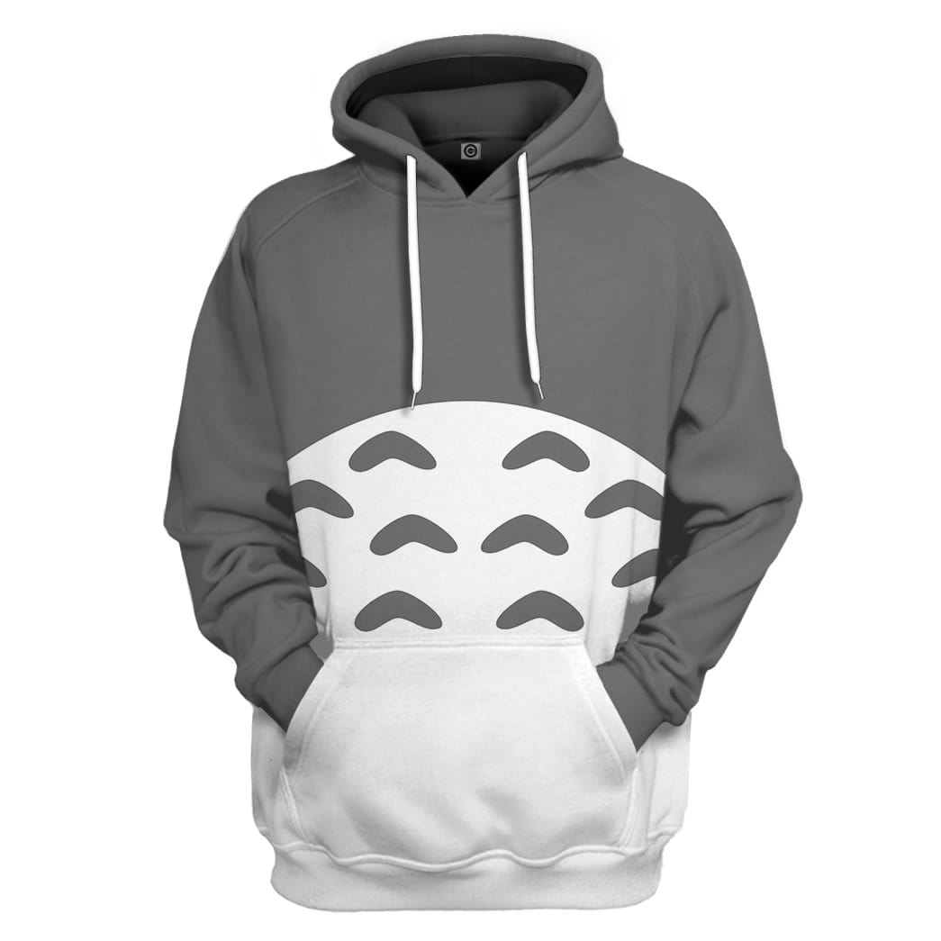 Gearhuman 3D Totoro Custom Hoodie Apparel GS10083 3D Custom Fleece Hoodies Hoodie S