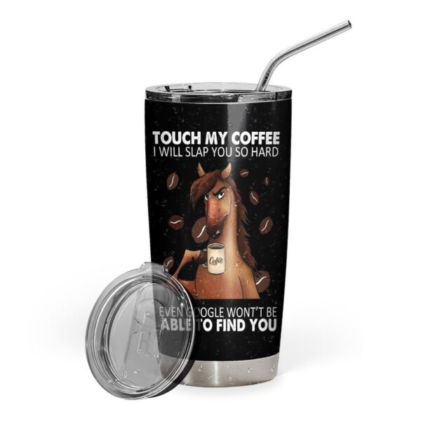 Gearhuman 3D Touch My Coffee Custom Name Design Vacuum Insulated Tumbler GV17095 Tumbler 20oz 