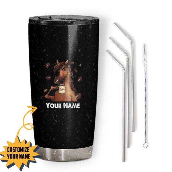 Gearhuman 3D Touch My Coffee Custom Name Design Vacuum Insulated Tumbler GV17095 Tumbler