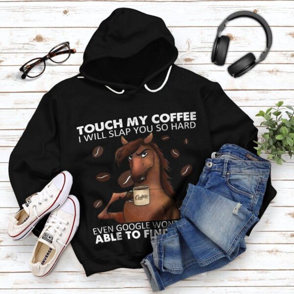 Gearhuman 3D Touch My Coffee Hoodie Apparel GV17093 3D Custom Fleece Hoodies 