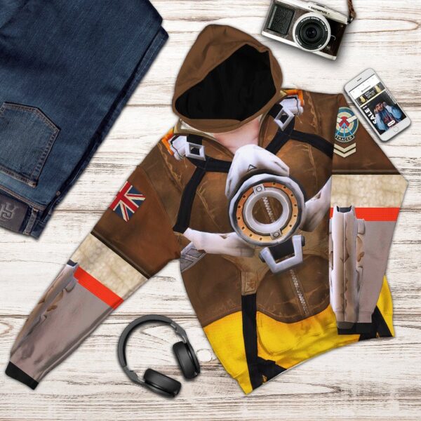 Gearhuman 3D Tracer Overwatch Custom Tshirt Hoodie Appreal GK151214 3D Apparel 