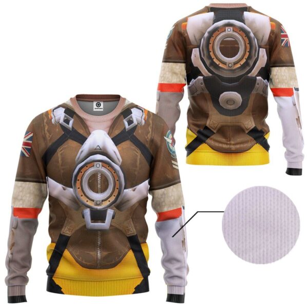 Gearhuman 3D Tracer Overwatch Custom Tshirt Hoodie Appreal GK151214 3D Apparel 