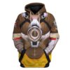 Gearhuman 3D Tracer Overwatch Custom Tshirt Hoodie Appreal GK151214 3D Apparel Hoodie S
