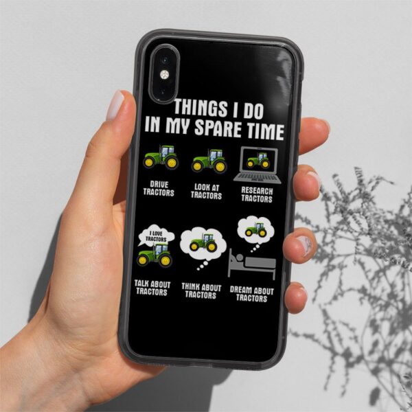 Gearhuman 3D Tractor Custom Glass Phone Case GB10114 Glass Phone Case 