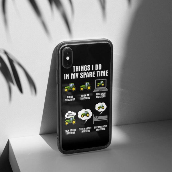 Gearhuman 3D Tractor Custom Glass Phone Case GB10114 Glass Phone Case 