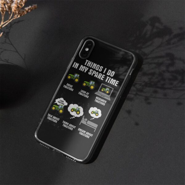 Gearhuman 3D Tractor Custom Glass Phone Case GB10114 Glass Phone Case 