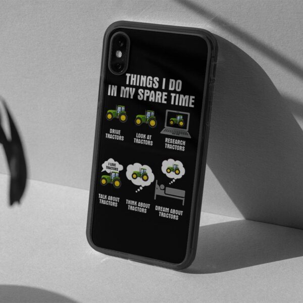 Gearhuman 3D Tractor Custom Glass Phone Case GB10114 Glass Phone Case