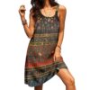 Gearhuman 3D Traditional Thai Pattern Sleeveless Beach Dress ZK2406218 Beach Dress Beach Dress S 