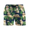 Gearhuman 3D Tropical Golden Retrievers Shorts ZK0706213 Men Shorts S