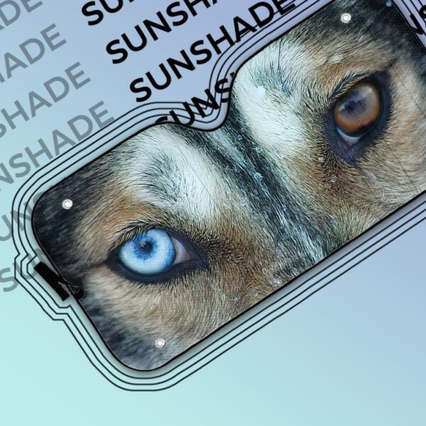 Gearhuman 3D Two-Color Eyes Wolf Sunshade ZK0707211 Auto Sunshade