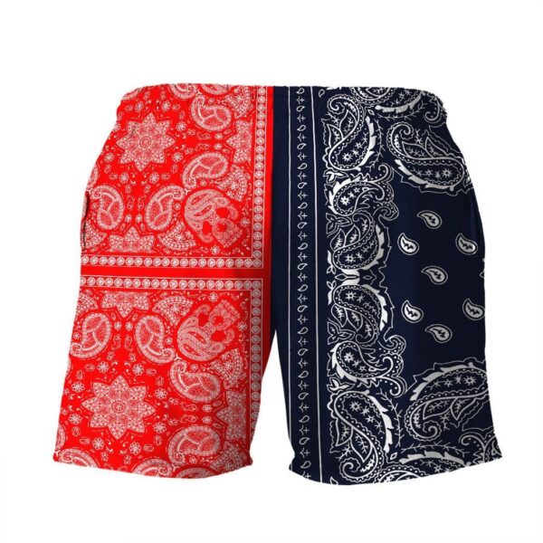 Gearhuman 3D Two Paisley Bandanas Shorts ZK3105215 Men Shorts