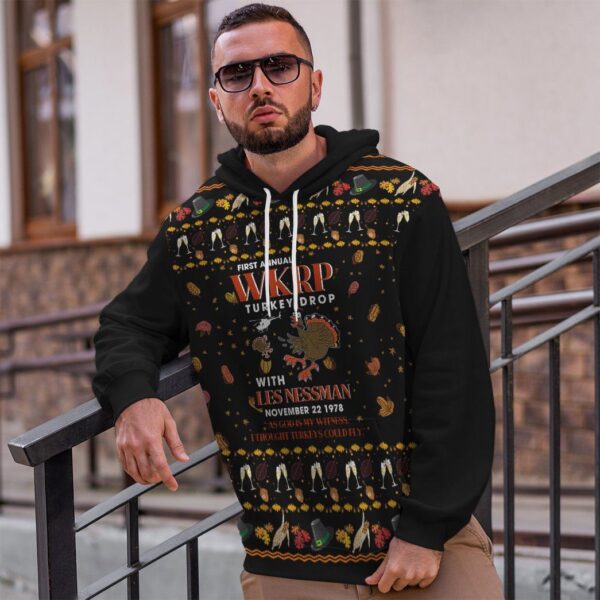 Gearhuman 3D Ugly Sweater Party Turkey Thanksgiving Tshirt Hoodie Apparel GH17011 3D Apparel