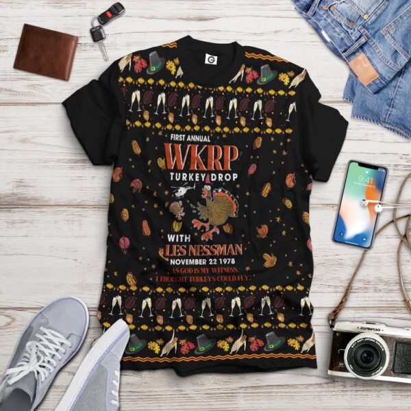 Gearhuman 3D Ugly Sweater Party Turkey Thanksgiving Tshirt Hoodie Apparel GH17011 3D Apparel
