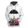 Gearhuman 3D Umbrella Academy Custom Hoodie Apparel GS13083 3D Custom Fleece Hoodies Hoodie S