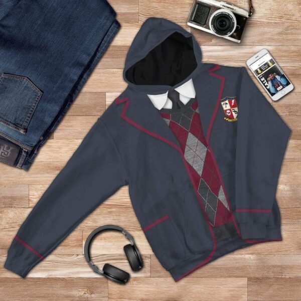 Gearhuman 3D Umbrella Academy Number 5 Custom Hoodie Apparel GS13086 3D Custom Fleece Hoodies