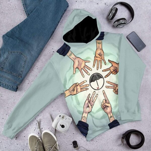 Gearhuman 3D Umbrella Academy Numbers Custom Hoodie GS13085 3D Custom Fleece Hoodies