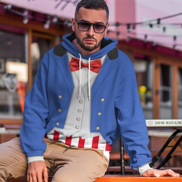 Gearhuman 3D Uncle Sam Cosplay Halloween Custom Hoodie Apparel GV01092 3D Custom Fleece Hoodies 