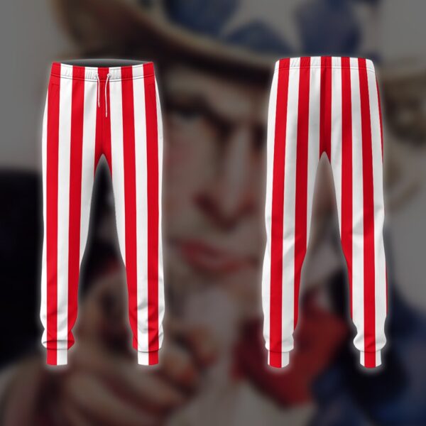 Gearhuman 3D Uncle Sam Cosplay Halloween Custom Sweatpants Apparel GV010911 Sweatpants