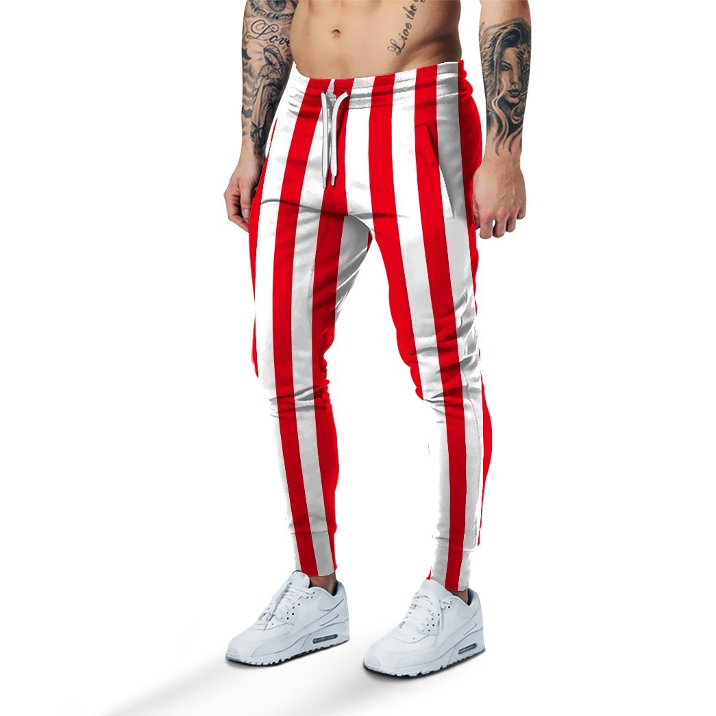 Gearhuman 3D Uncle Sam Cosplay Halloween Custom Sweatpants Apparel GV010911 Sweatpants Sweatpants S