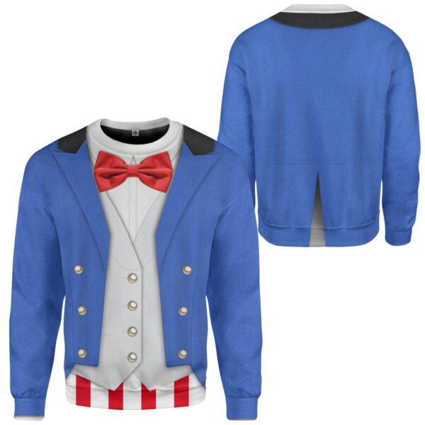 Gearhuman 3D Uncle Sam Cosplay Halloween Custom Sweatshirt Apparel GV01092 Sweatshirt