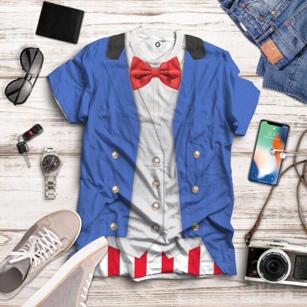 Gearhuman 3D Uncle Sam Cosplay Halloween Custom Tshirt Apparel GV01092 3D T-shirt 